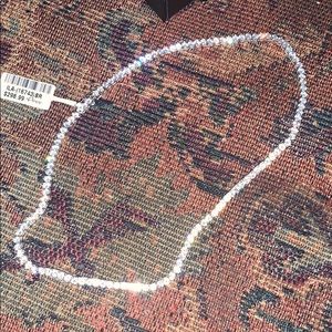 Iced Diamond Tennis Chain In White Gold